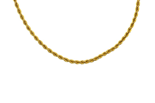 20" 22K Gold Laser Designer Mens Chain
