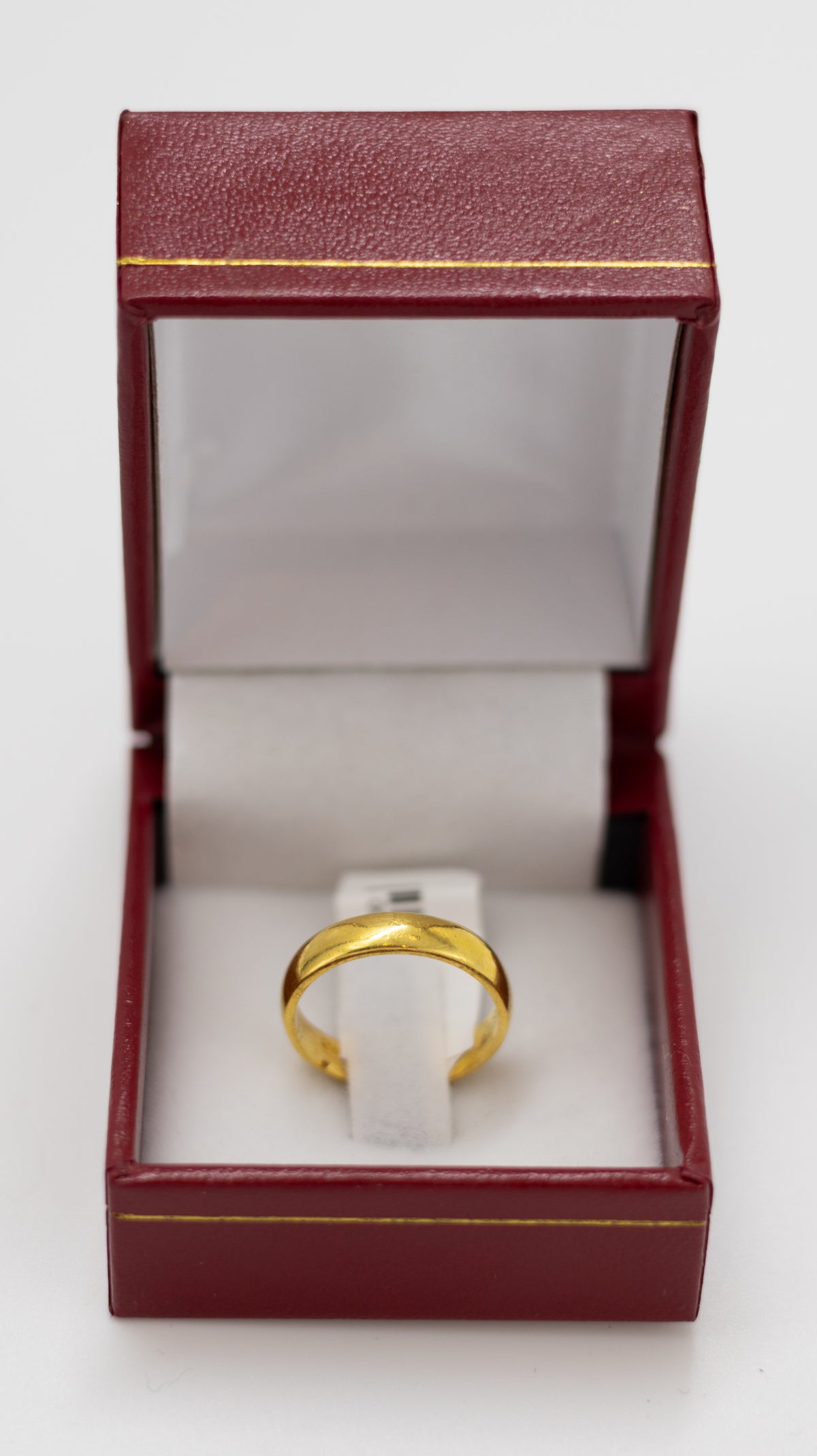 Smooth Solid Gold Band - 22k