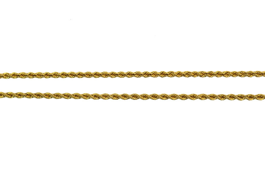 20" 22K Gold Laser Designer Mens Chain