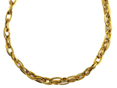 21" 22K Gold Oval Link Chain