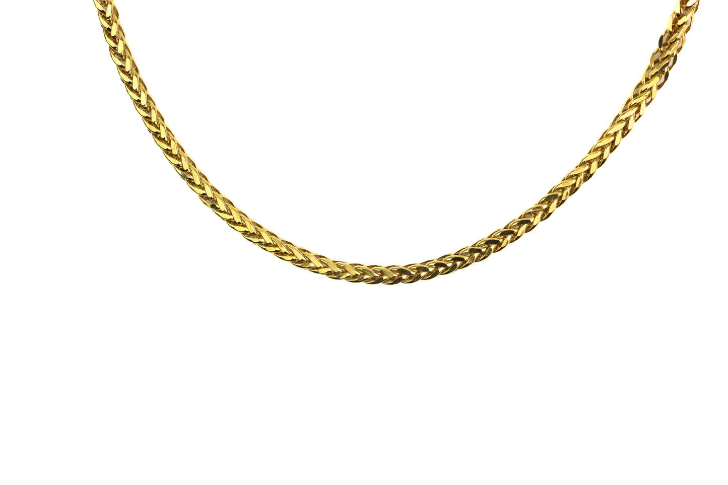 22" 22K Gold Laser Designer Mens Chain