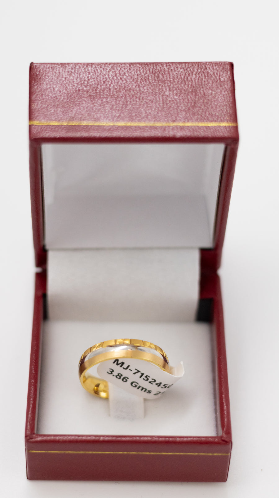 22K Gold Double Edge Designer Ring