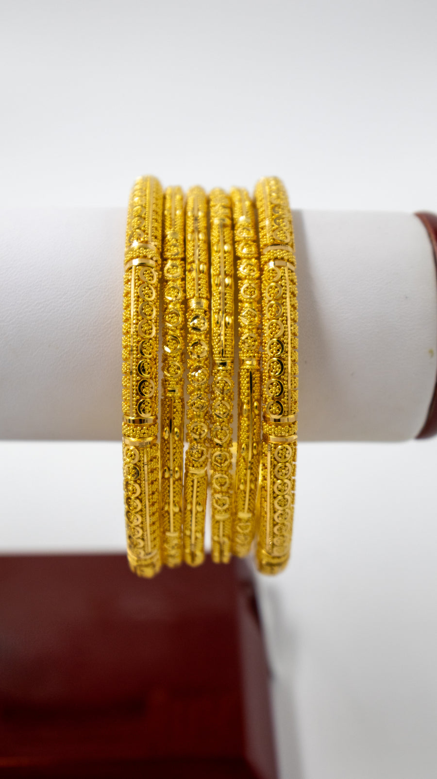 22K Gold Filigree Bangle Set