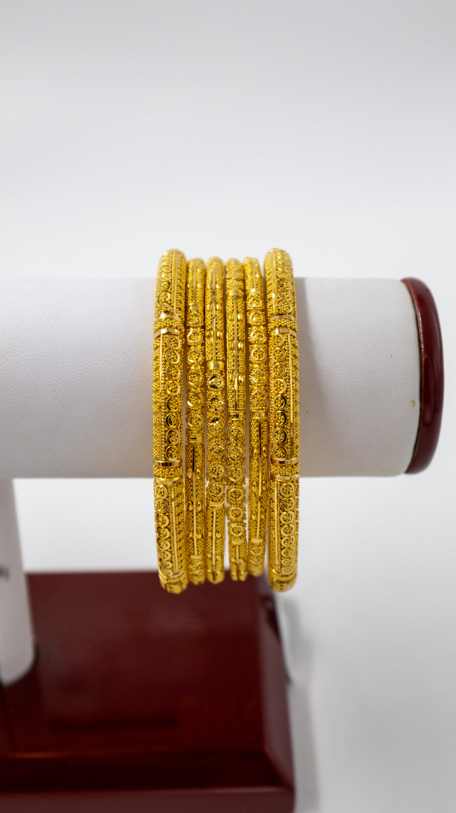 22K Gold Filigree Bangle Set