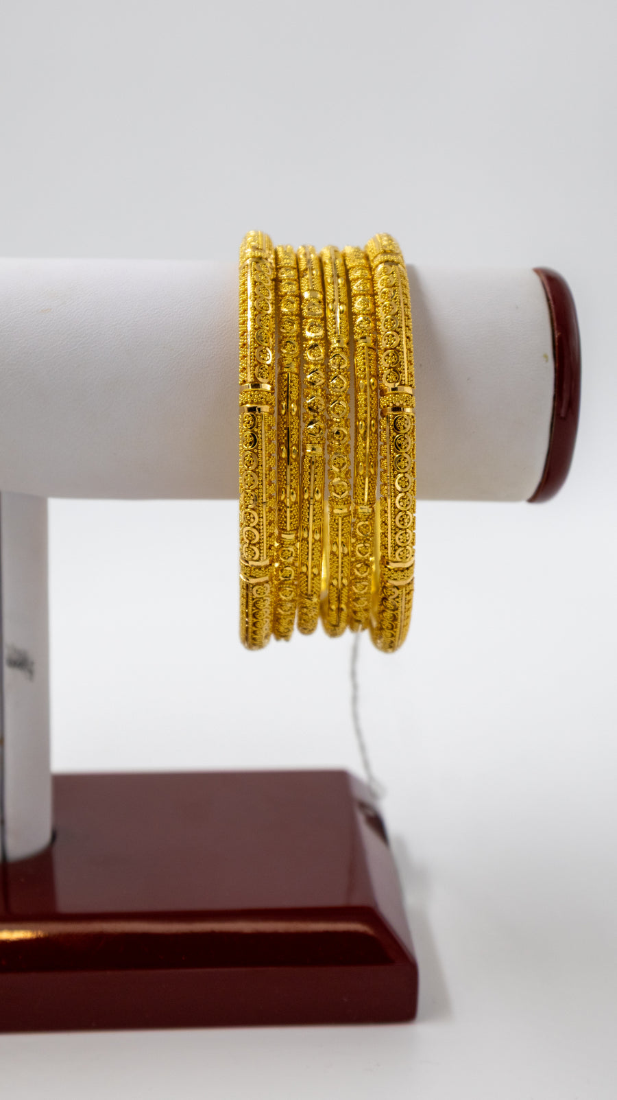 22K Gold Filigree Bangle Set