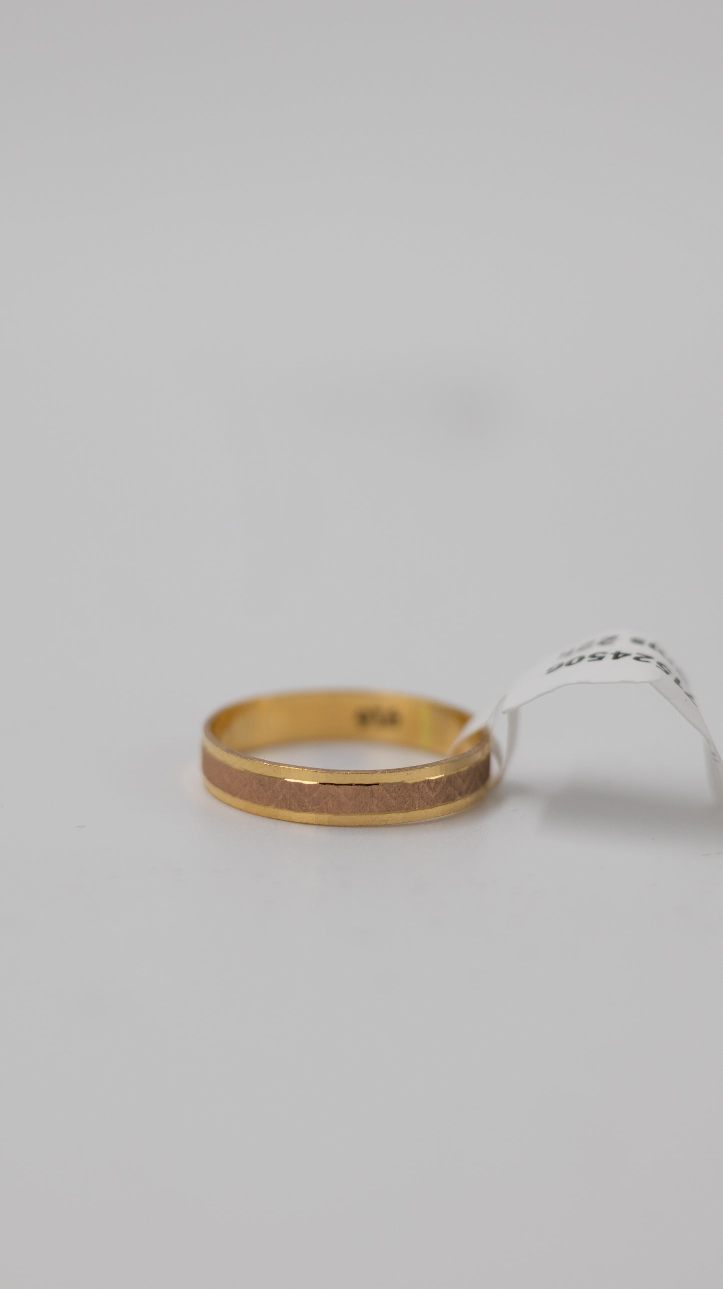 22K Gold Sandblasted Wedding Band