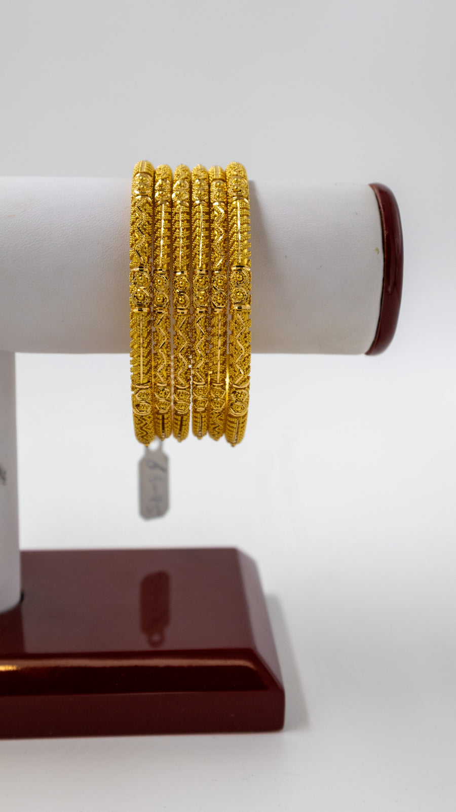 22K-Yellow Gold Ornate Bangle Set