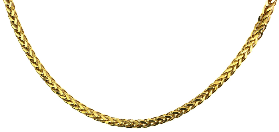 22" 22K Gold Laser Designer Mens Chain