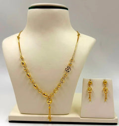 22k Modern Style Fringe Necklace