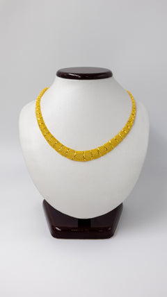 22k Timeless Gold Necklace and Earrings Set