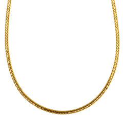 24" 22K Gold Foxtail Chain