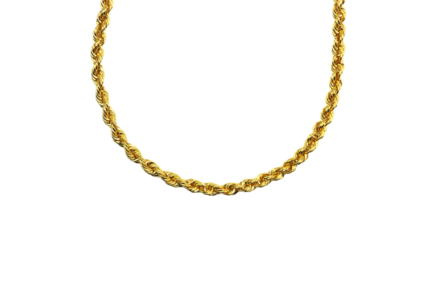 27" 22K Gold Rope Chain