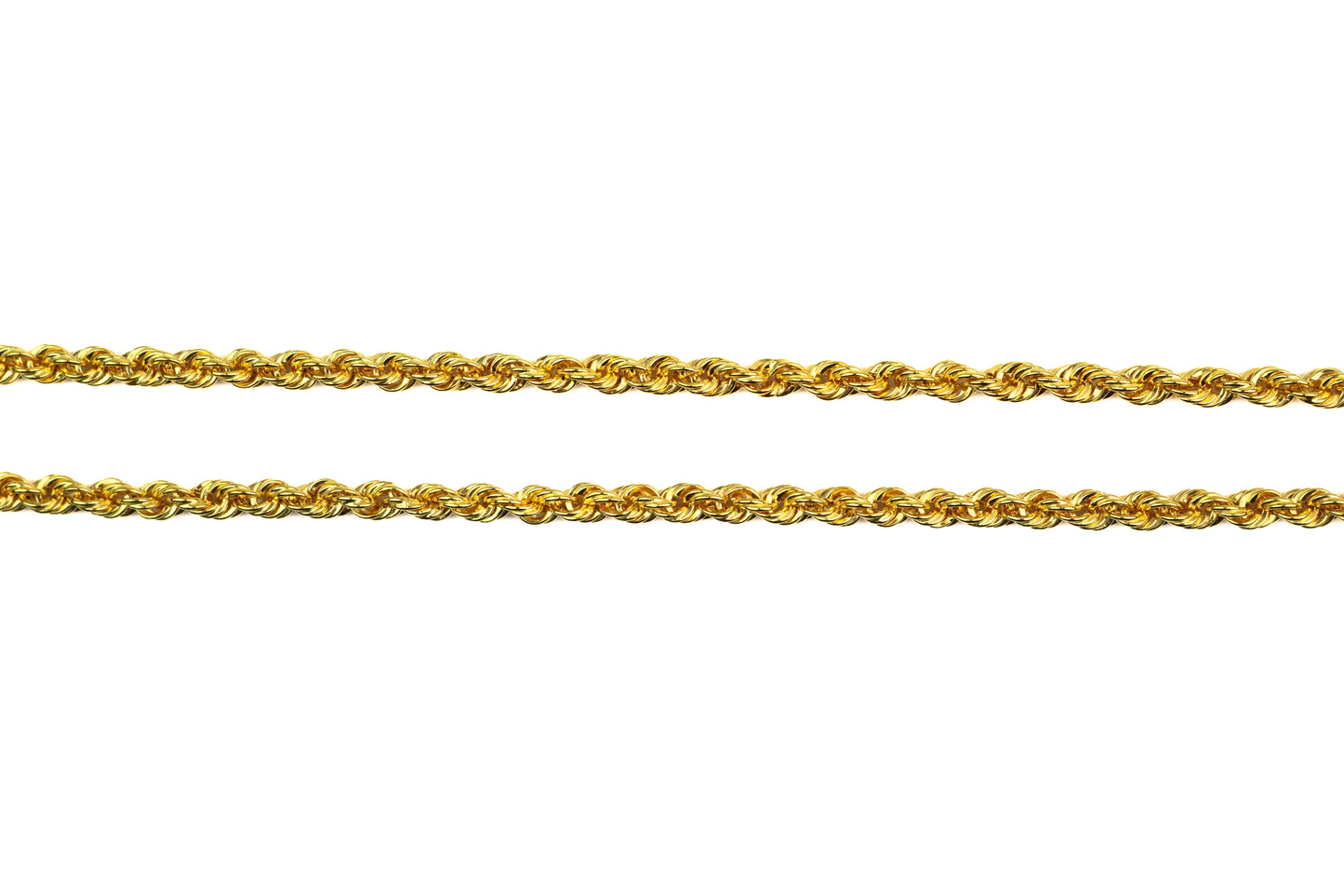 27" 22K Gold Rope Chain