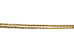 27" 22K Gold Figaro Chain