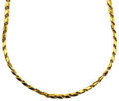 27" 22K Gold Figaro Chain