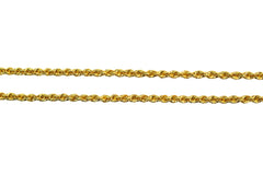 27" 22K Gold Rope Chain