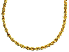 27" 22K Gold Rope Chain