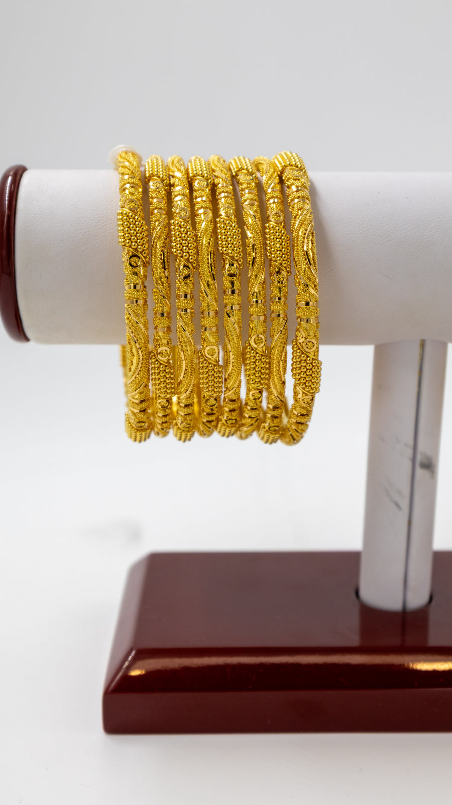 8 pc Bridal Heavy Gold Bangle Set