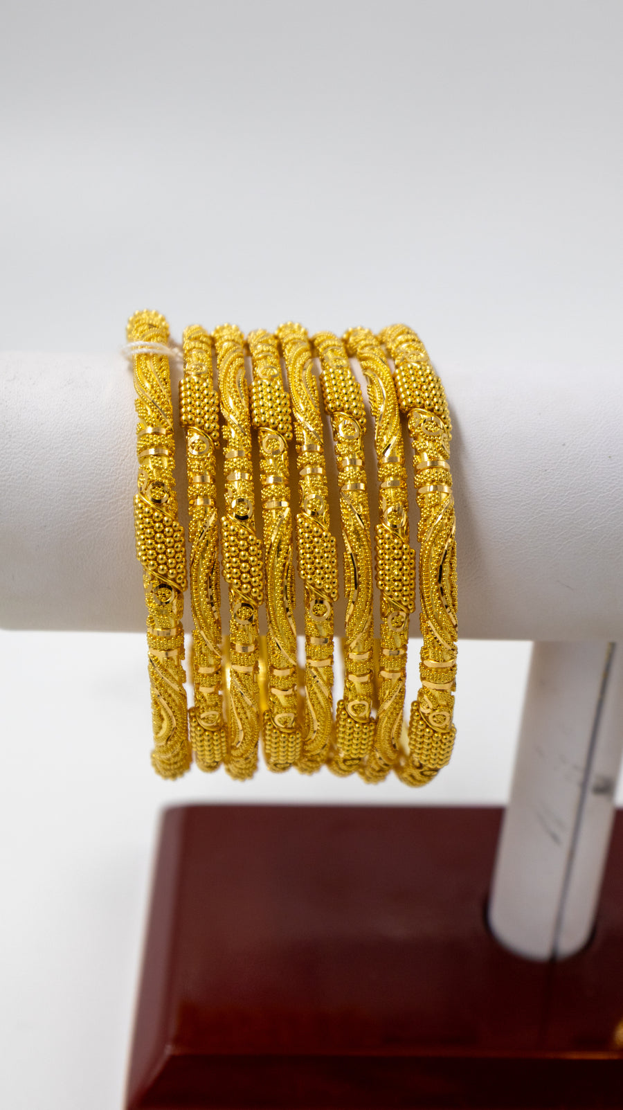 8 pc Bridal Heavy Gold Bangle Set
