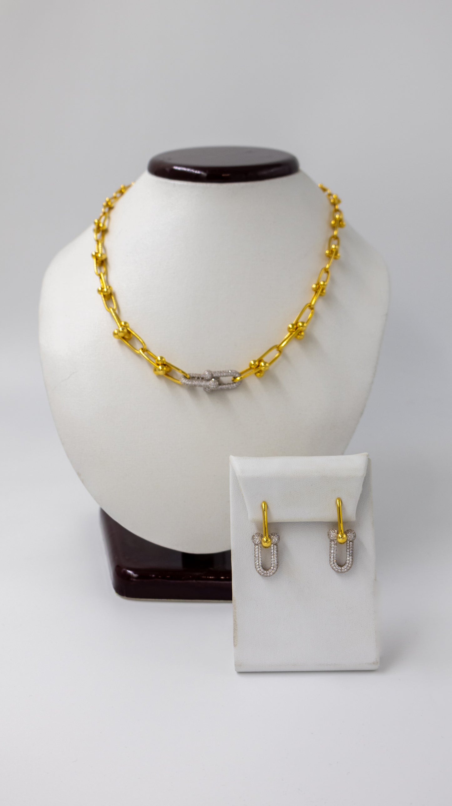 21k Tiffany Chain Necklace and Set