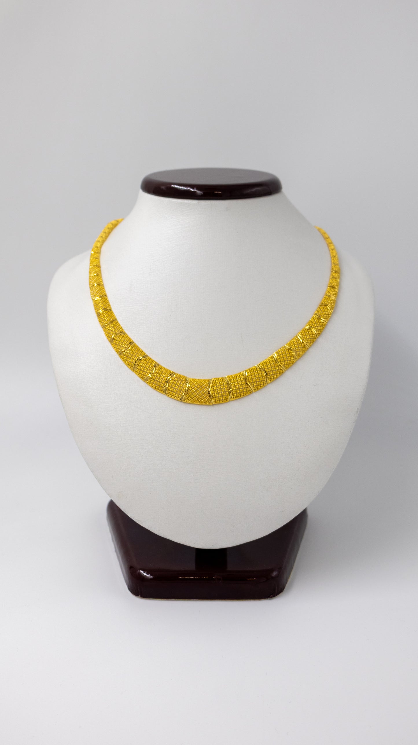 22k Gold Necklace and Earrings Set