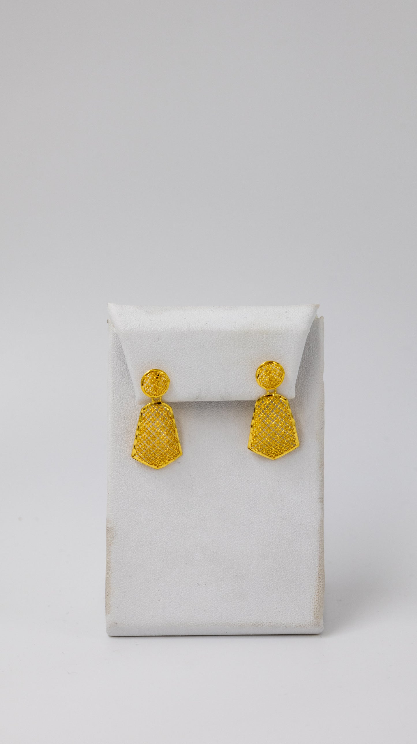 22k Gold Necklace and Earrings Set