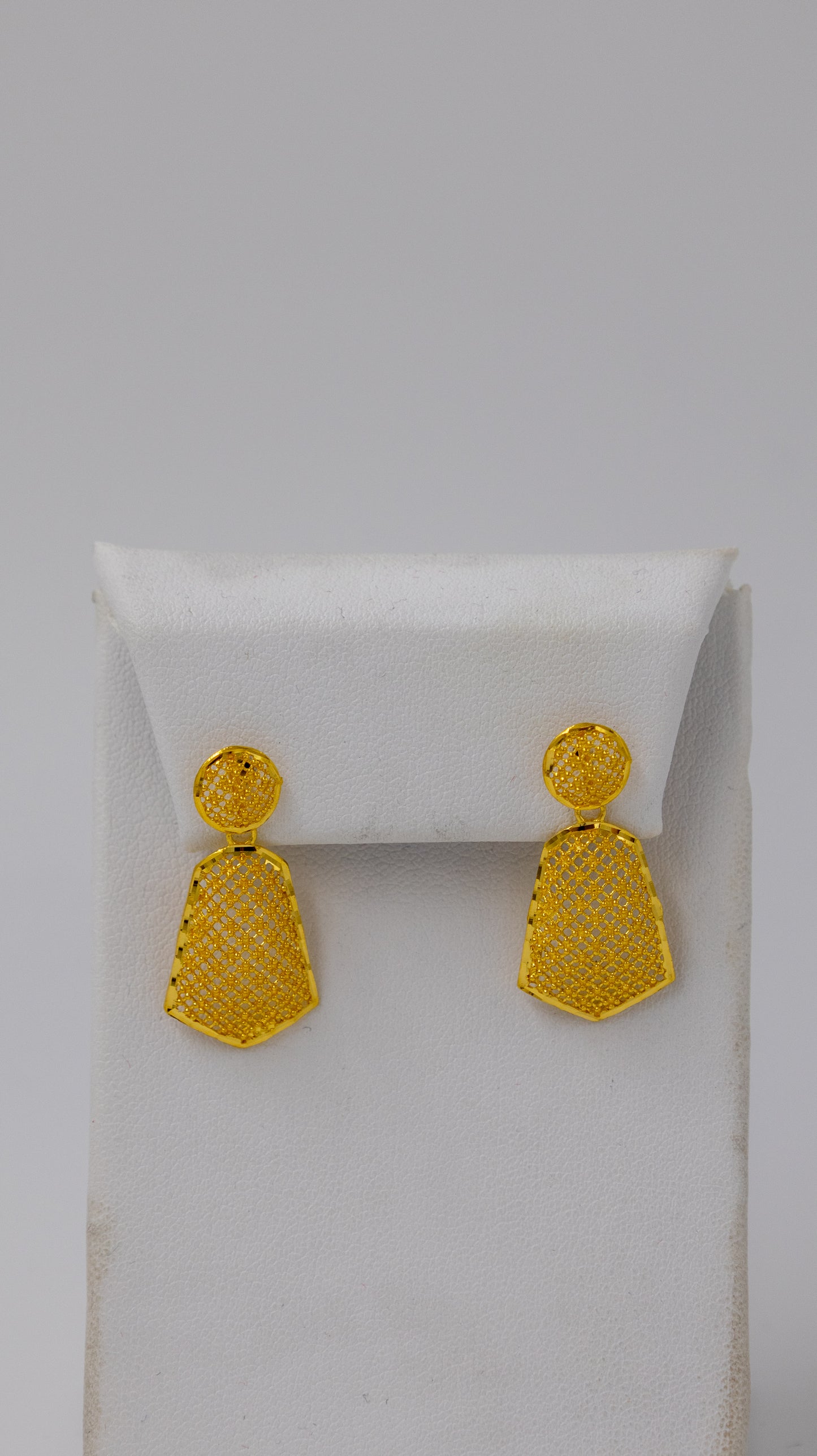 22k Gold Necklace and Earrings Set