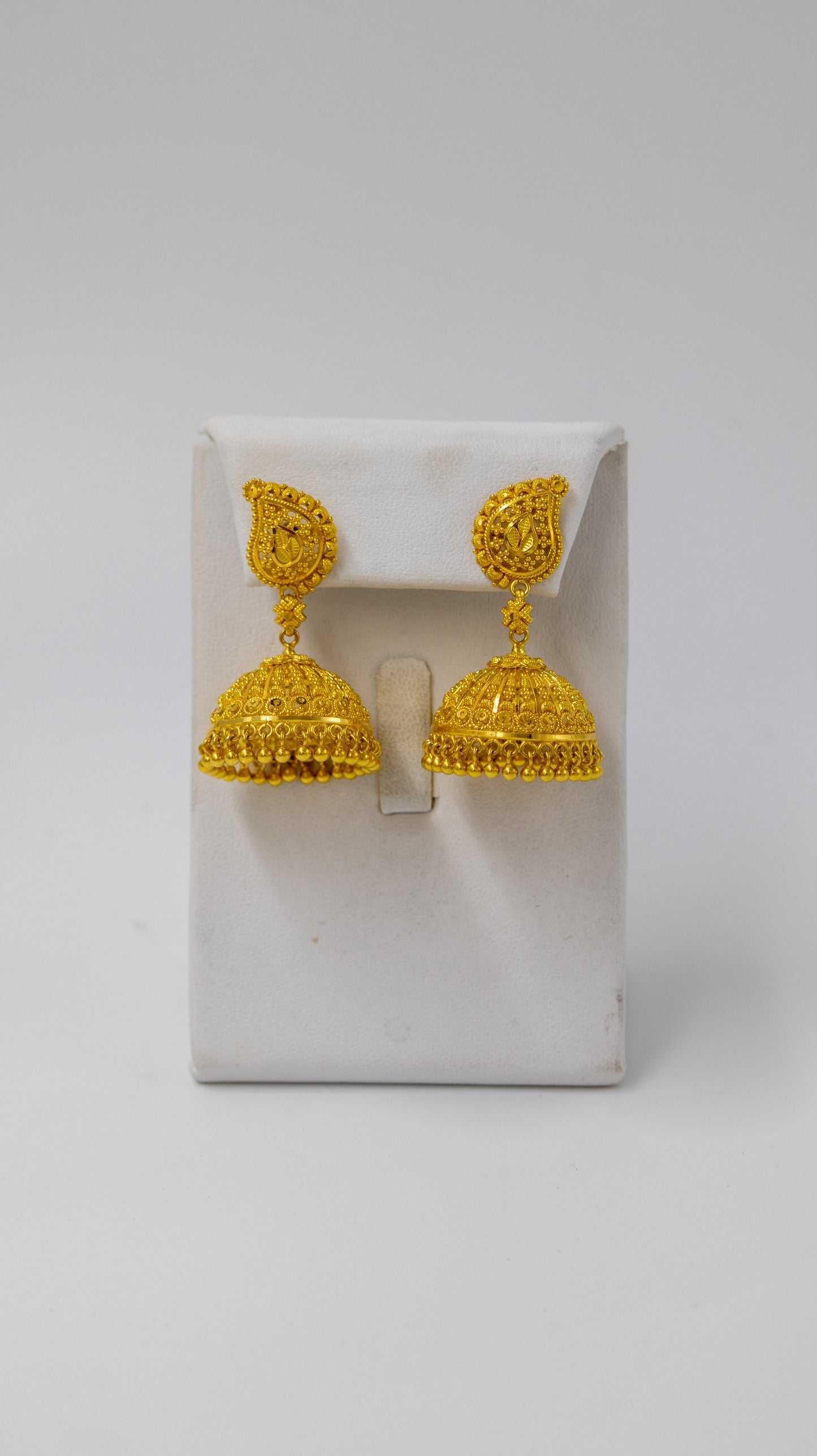 22k Gold Necklace and Earrings Set