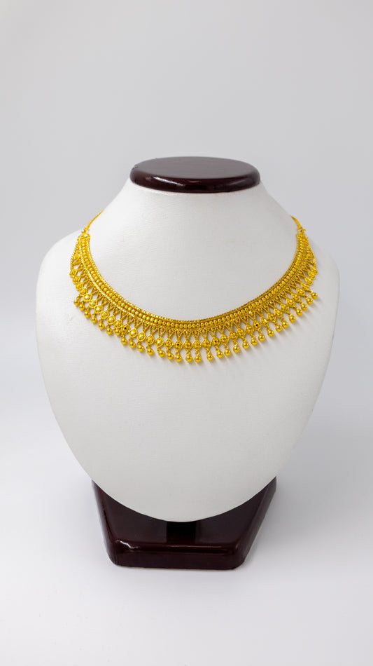 22k Gold Earrings and Necklace Set