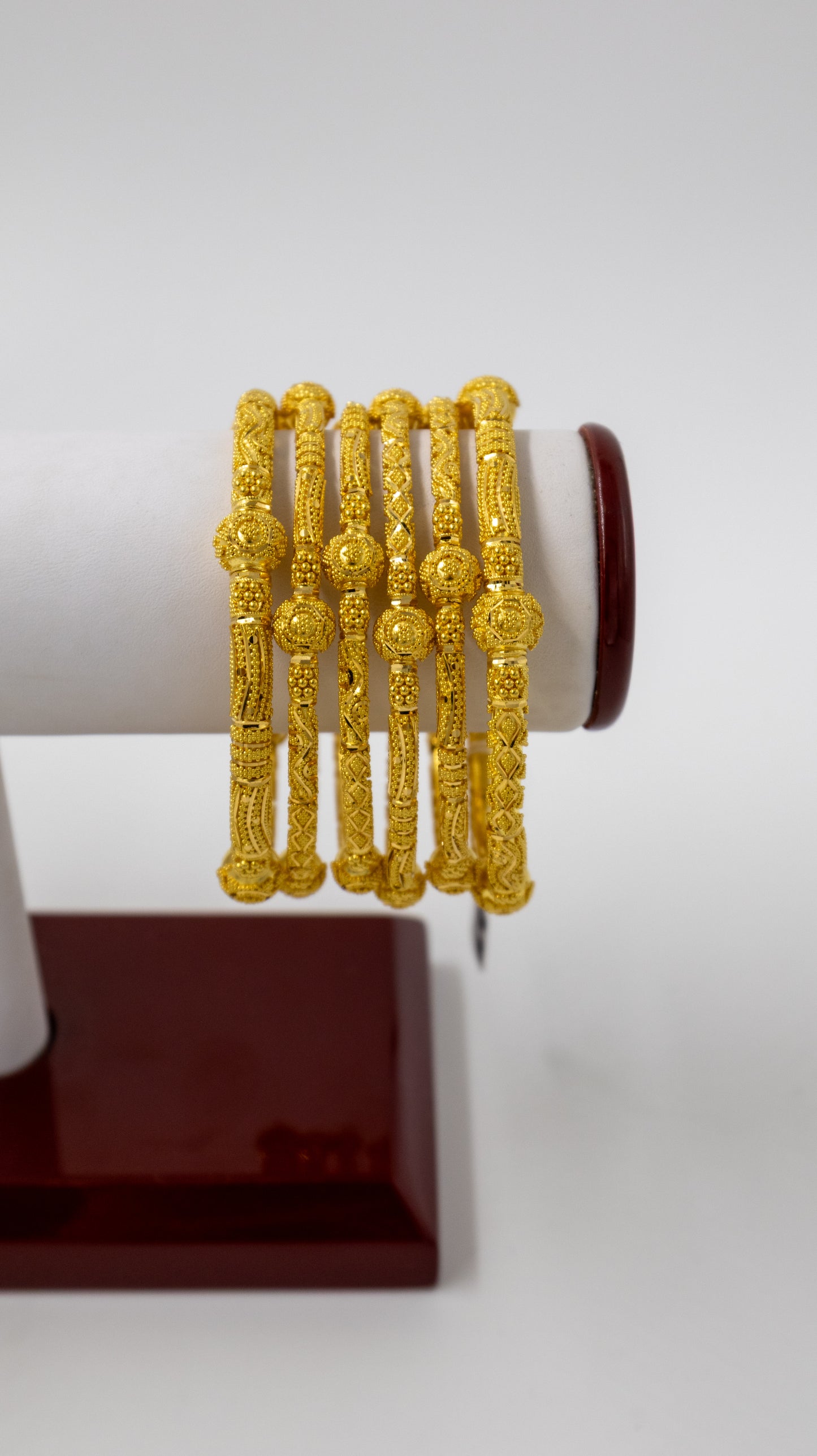 6 pc Gold Bangle Set