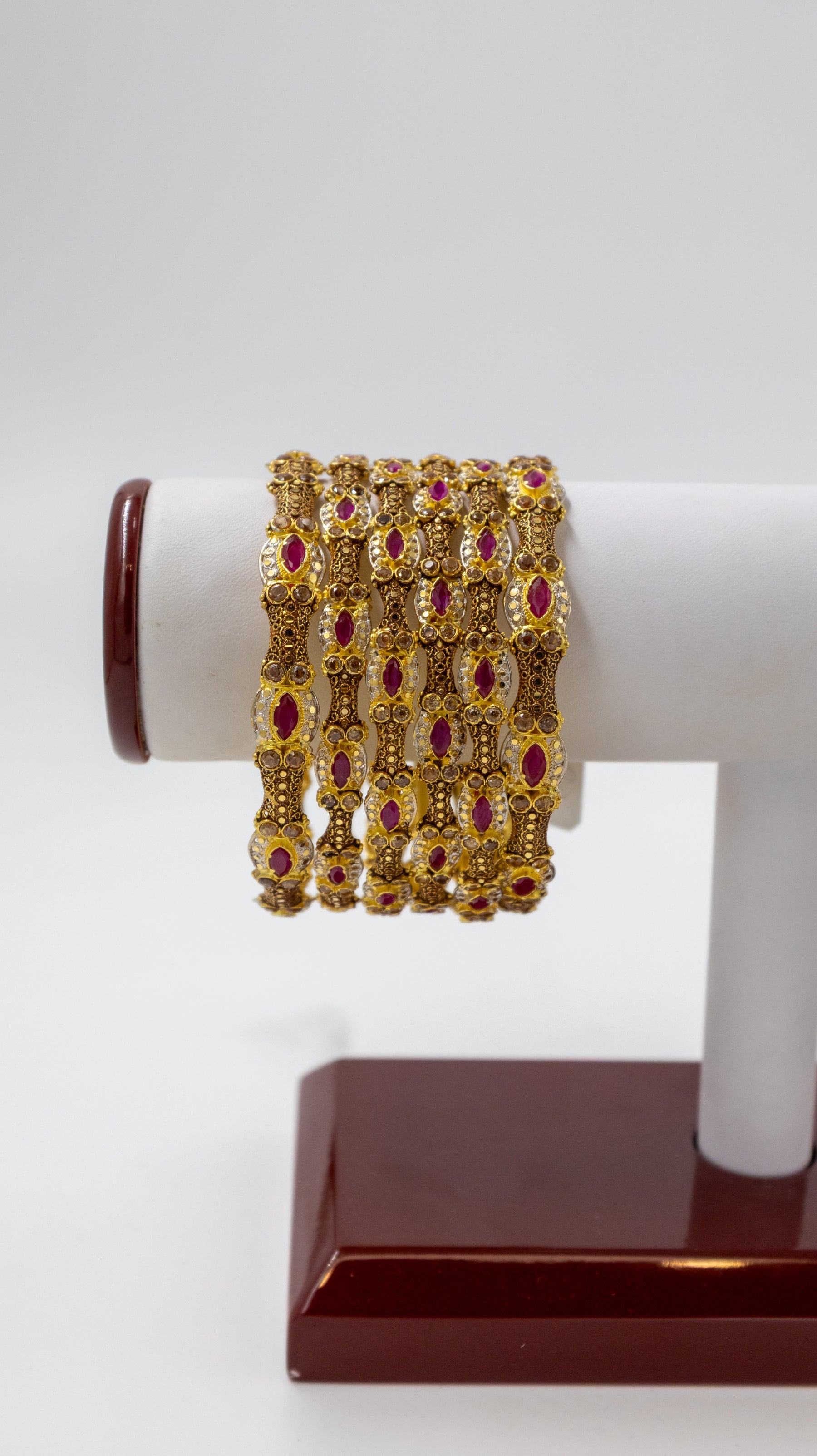 6 pc Gold Bangle Set