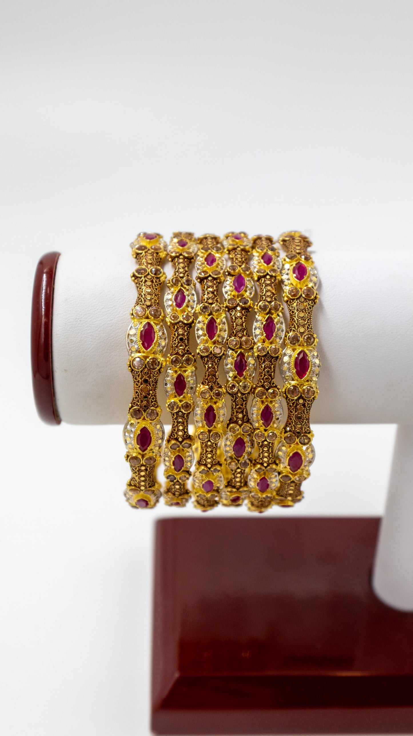 6 pc Gold Bangle Set