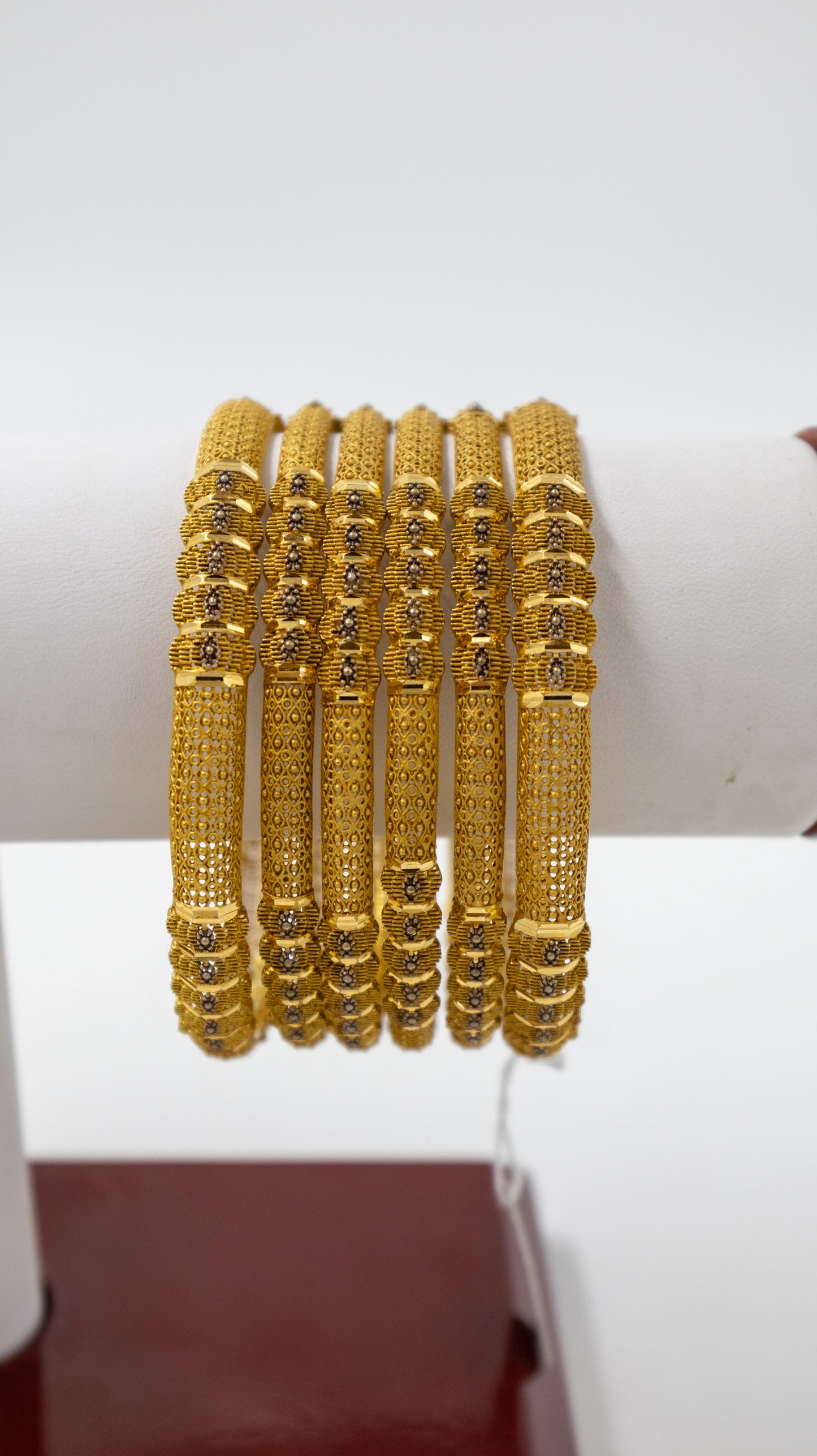 6 pc Gold Bangle Set