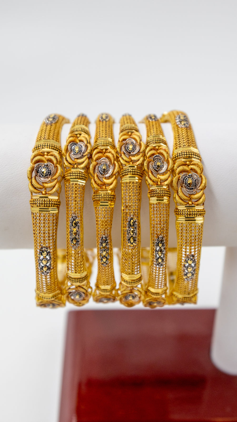 6 pc Gold Bangle Set