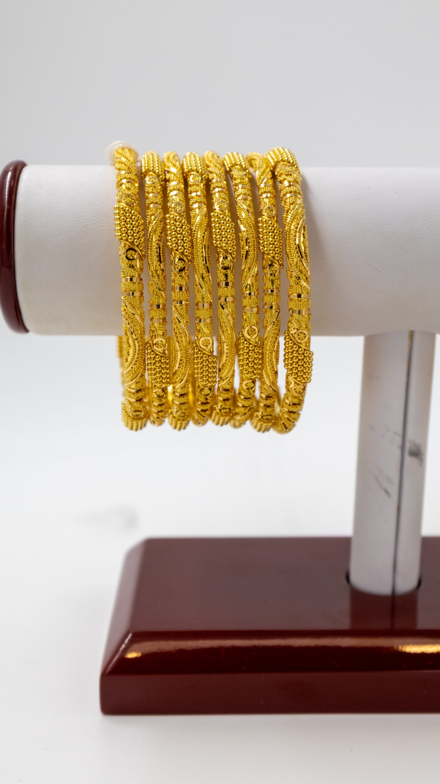 8 pc Gold Bangle Set