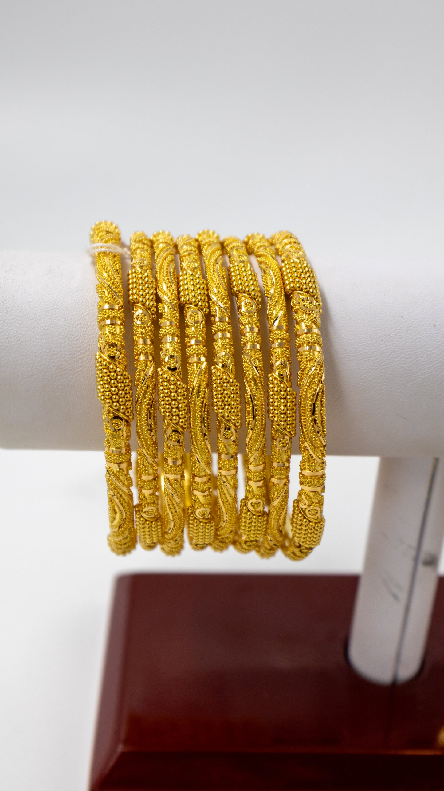8 pc Gold Bangle Set