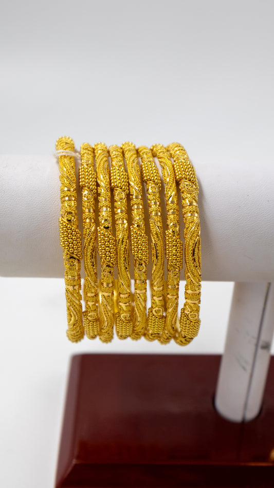 8 pc Gold Bangle Set
