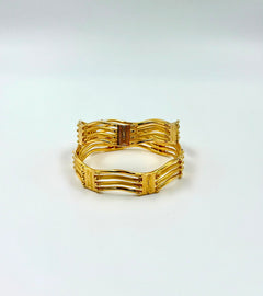 Openwork Gold Bangles - 22K