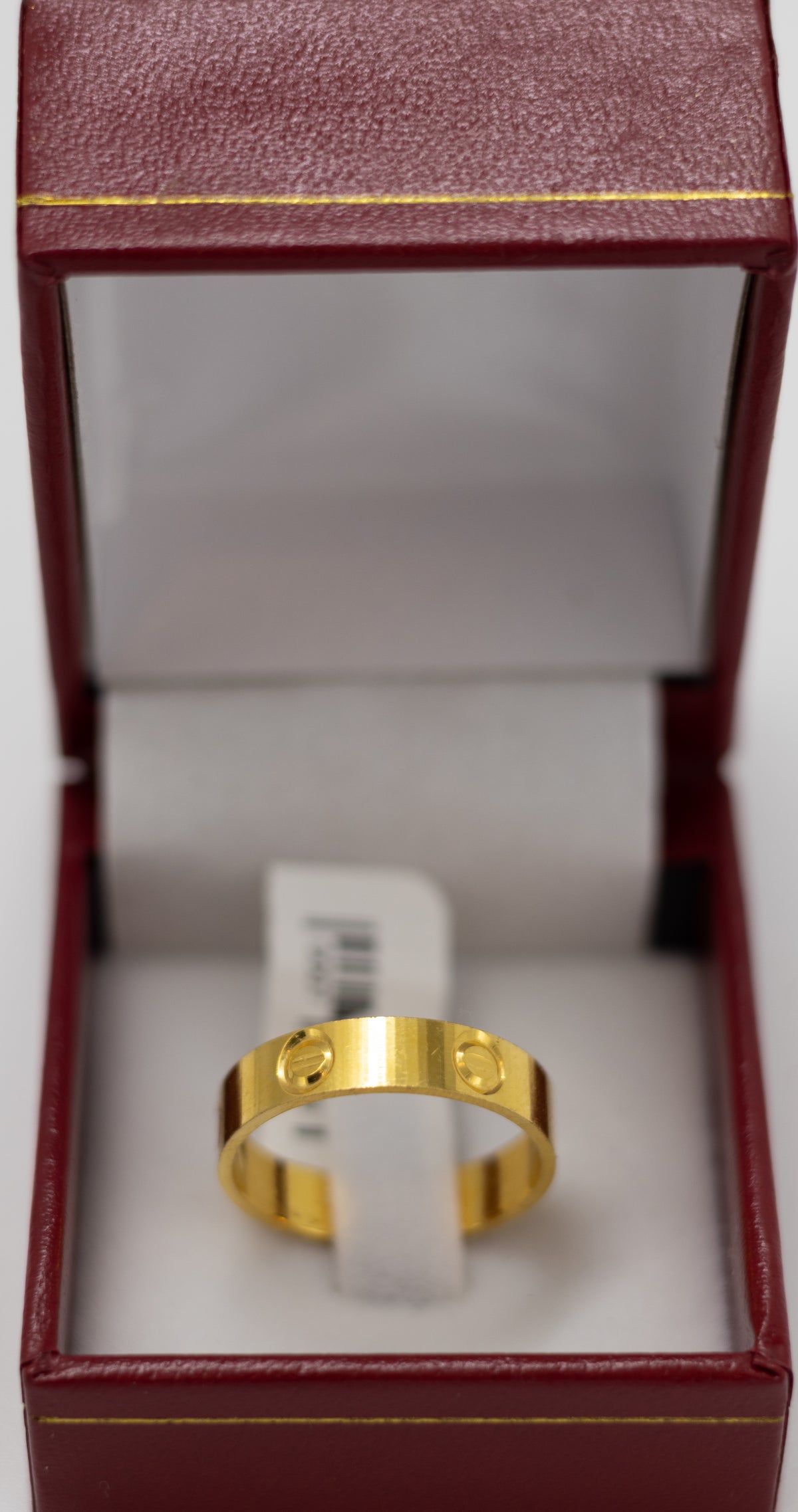 Iconic Screw Detail Gold Band - 22k