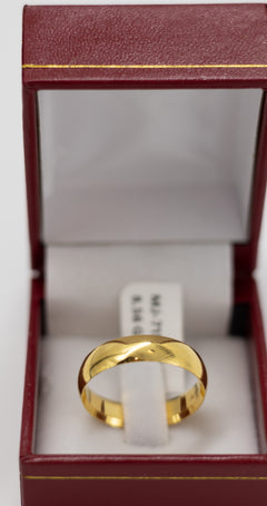Smooth Gold Ring - 22k